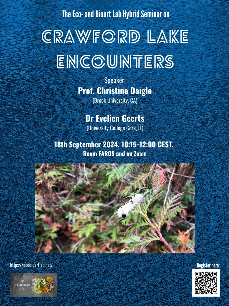 Eco- and Bioart Lab Hybrid Seminar: “Crawford Lake Encounters”, 18/9