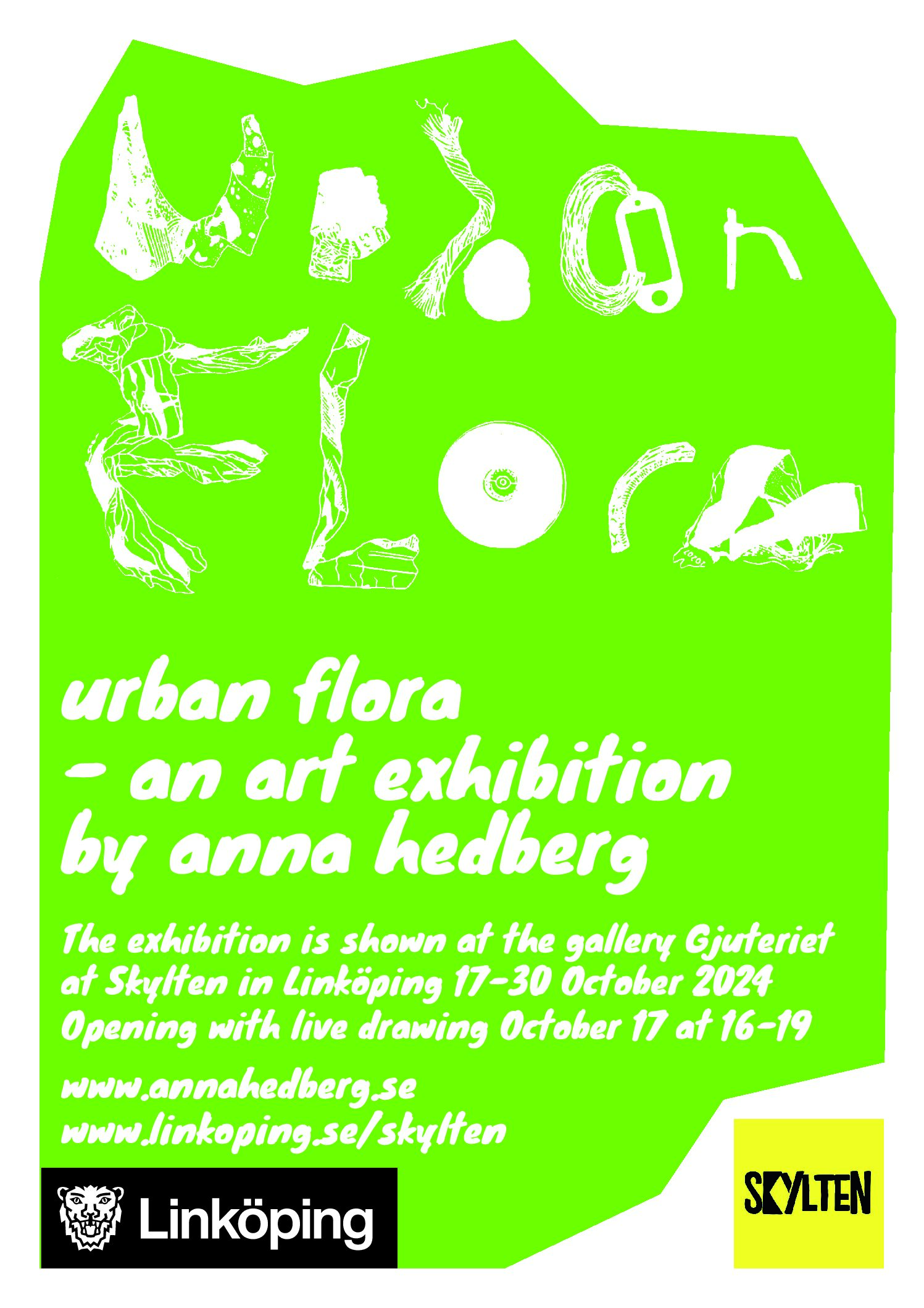 Urban Flora – An art exhibition by Anna Hedberg