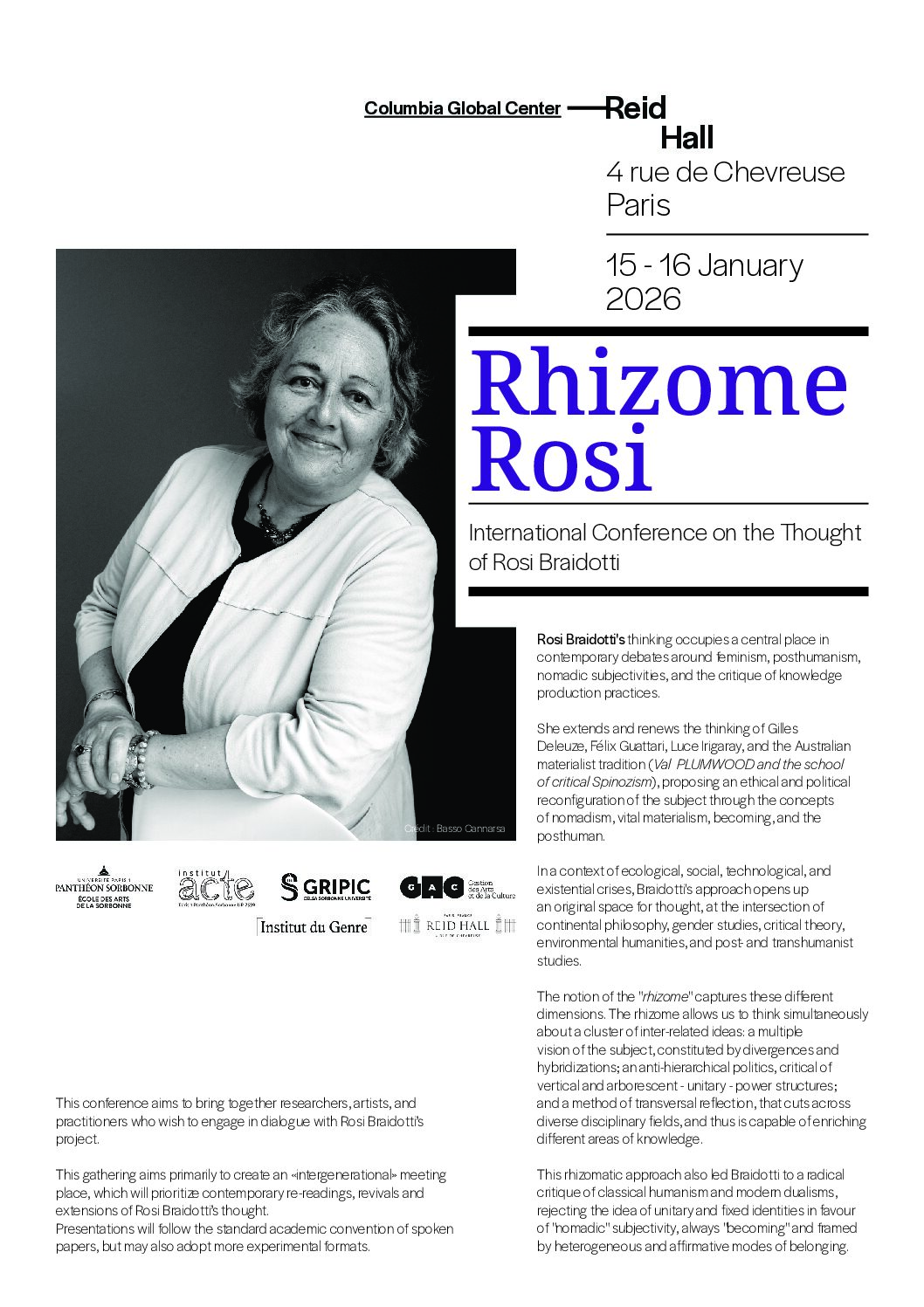 Rhizome Rosi – International Conference on the Thought of Rosi Braidotti